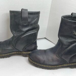 Dr. Martens Black Ankle Boots with Leather Finish